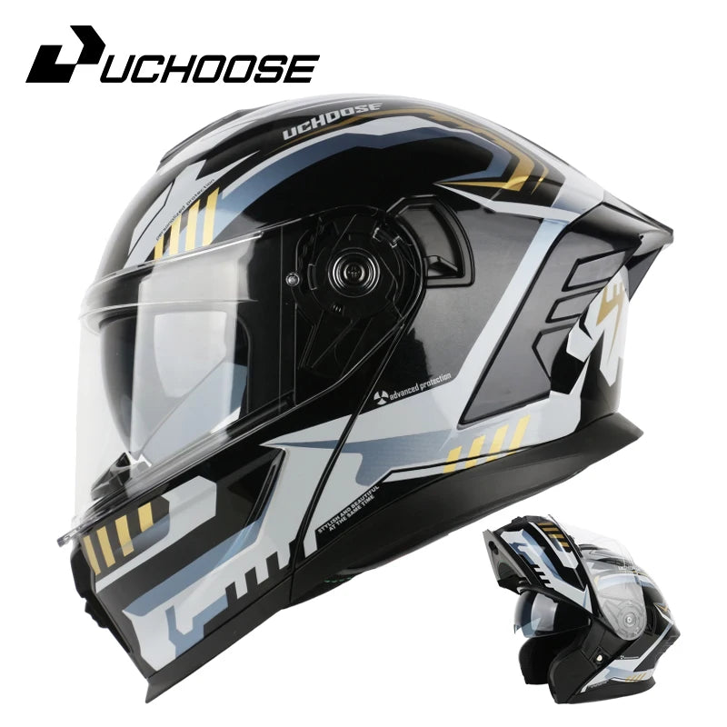 DIY modular helmetDOT Motorcycle Helmet Four Seasons Motocross Racing Modular Flip Up  Men Women