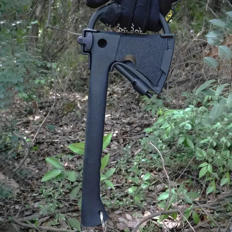 Ultimate Survival Axe w/ Fire Starter.Multi-Use Camping Tool Hiking, Emergency Tree Cutting,