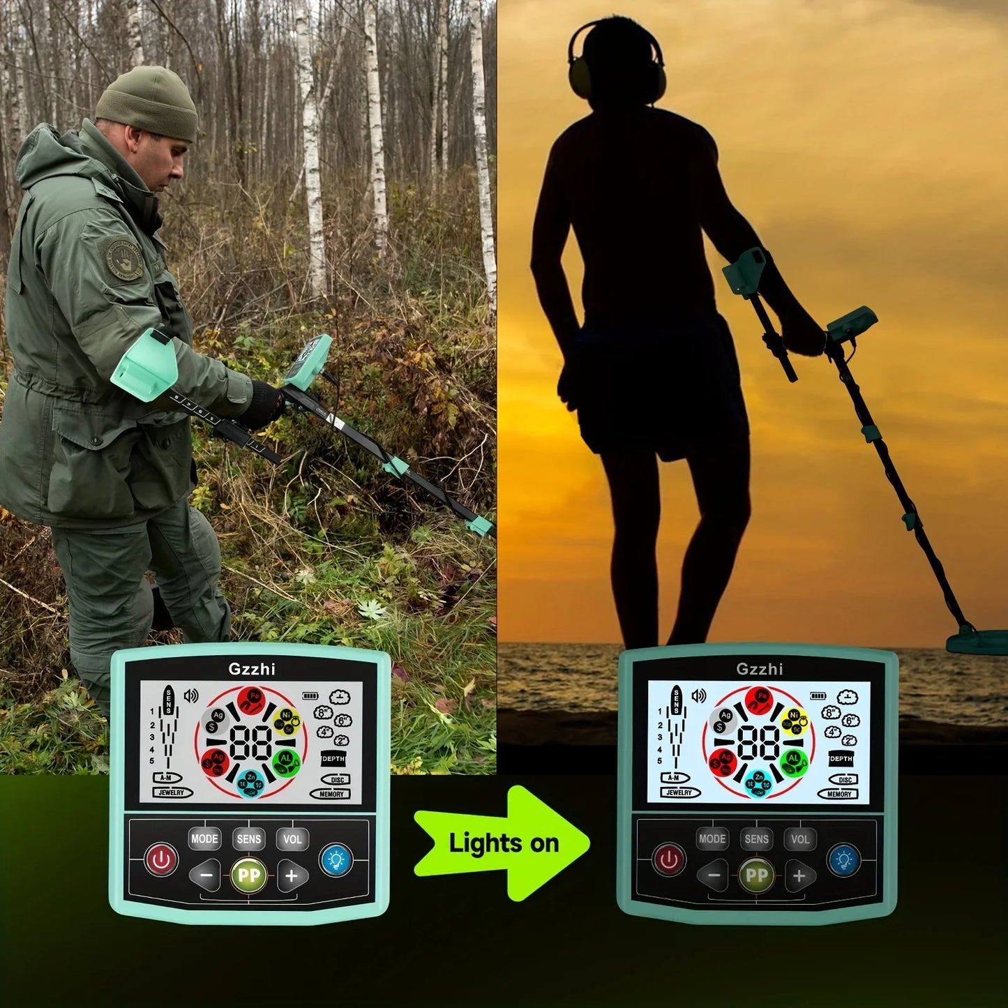 Metal Detector Professional Underground Gold Pinpointer Detecting Jewelry Treasure High Sensitivity
