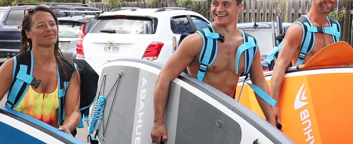 Inflatable SUP, Wide 10'6" x 31"/34" x 10'6" iSUP, Blue with Adjustable SUP  Paddle