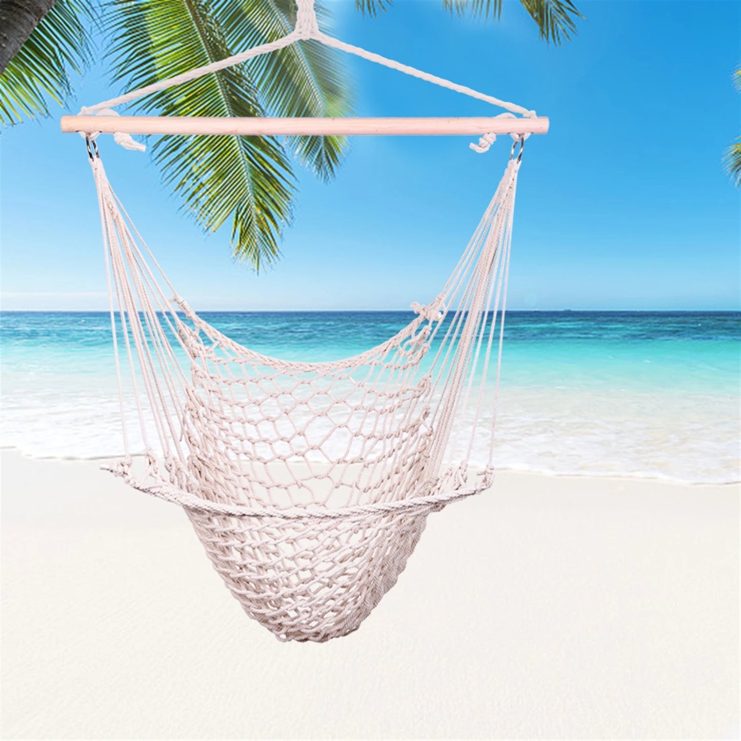 Nordic Style White Hammock Out-indoor Garden Dormitory Bedroom Hanging ChairSwinging Single Safety