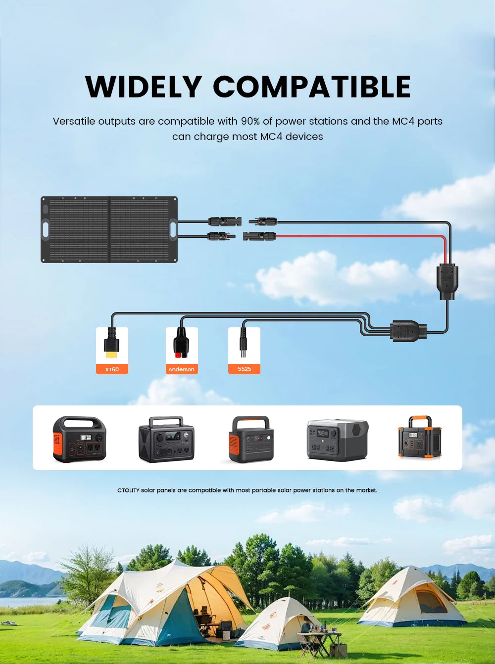 AP200L Power Bank 192Wh 60000mAh Capacity ,100w Solar Panel Generator for Camping Equipment