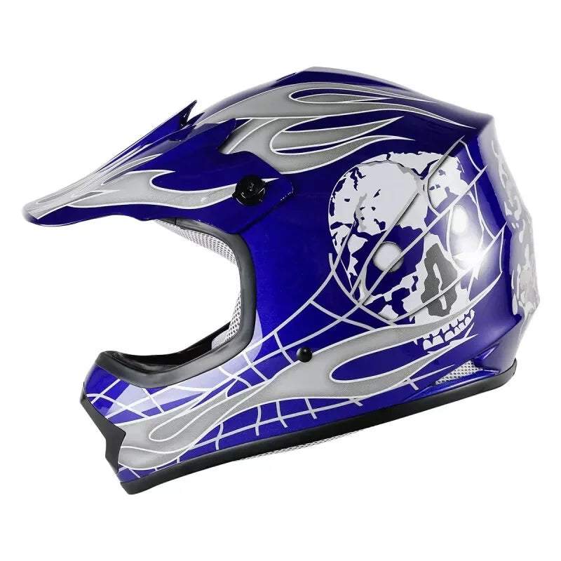DOT Youth Helmet Child Kid Motocross Full Face Offroad Dirt Bike ATV S/M/L/XL