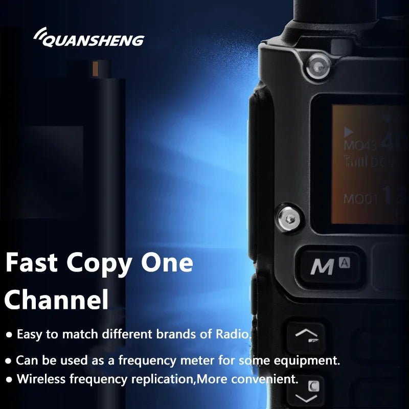UV-K6 Walkie UVK58 Air Band Radio TyepC Charge UHF VHF DTMF Scrambler NOAA Wireless Frequency 2 Way
