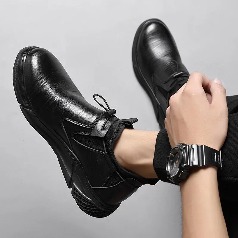 Steel Toe Waterproof Work Boots Puncture-Resistant indestructible, Slip-Proof for Oil Rig & Mining