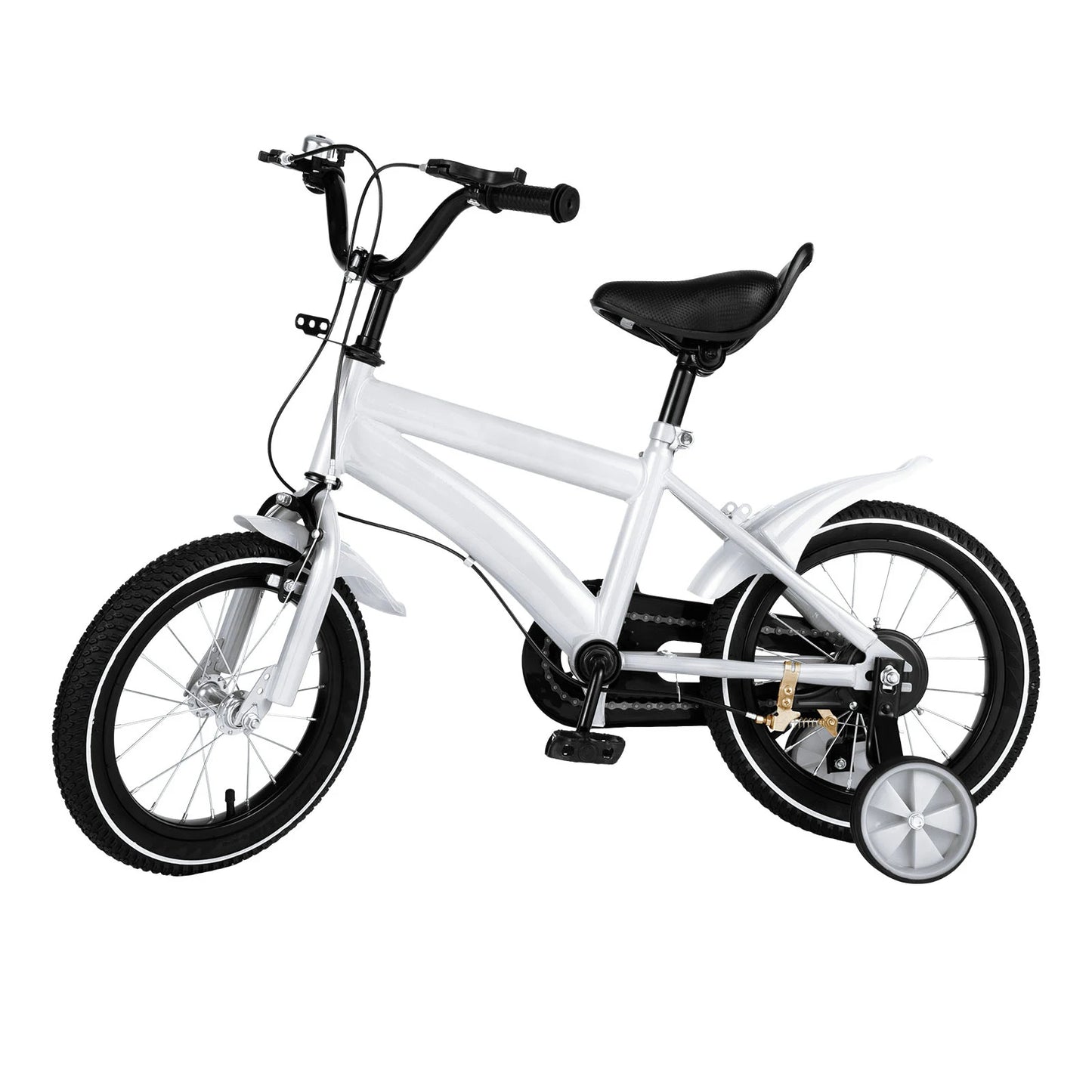 14 Inch Bike Boys Girls Bicycle Student Bike for 2-11 Years Kids Bike White/Red/Blue/yellow