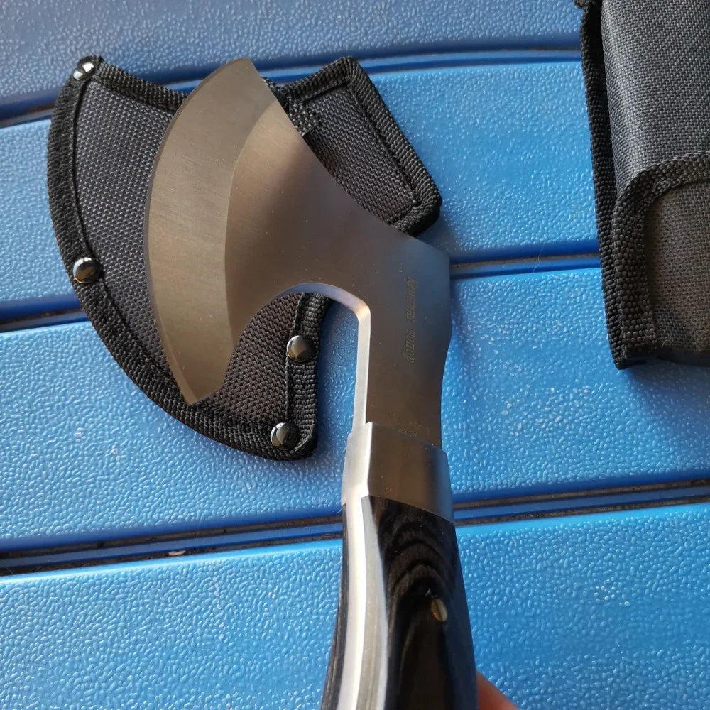 Stainless Steel Axe & Folding Knife Combo Set: High-Performance Outdoor Adventures, Camping & Hiking