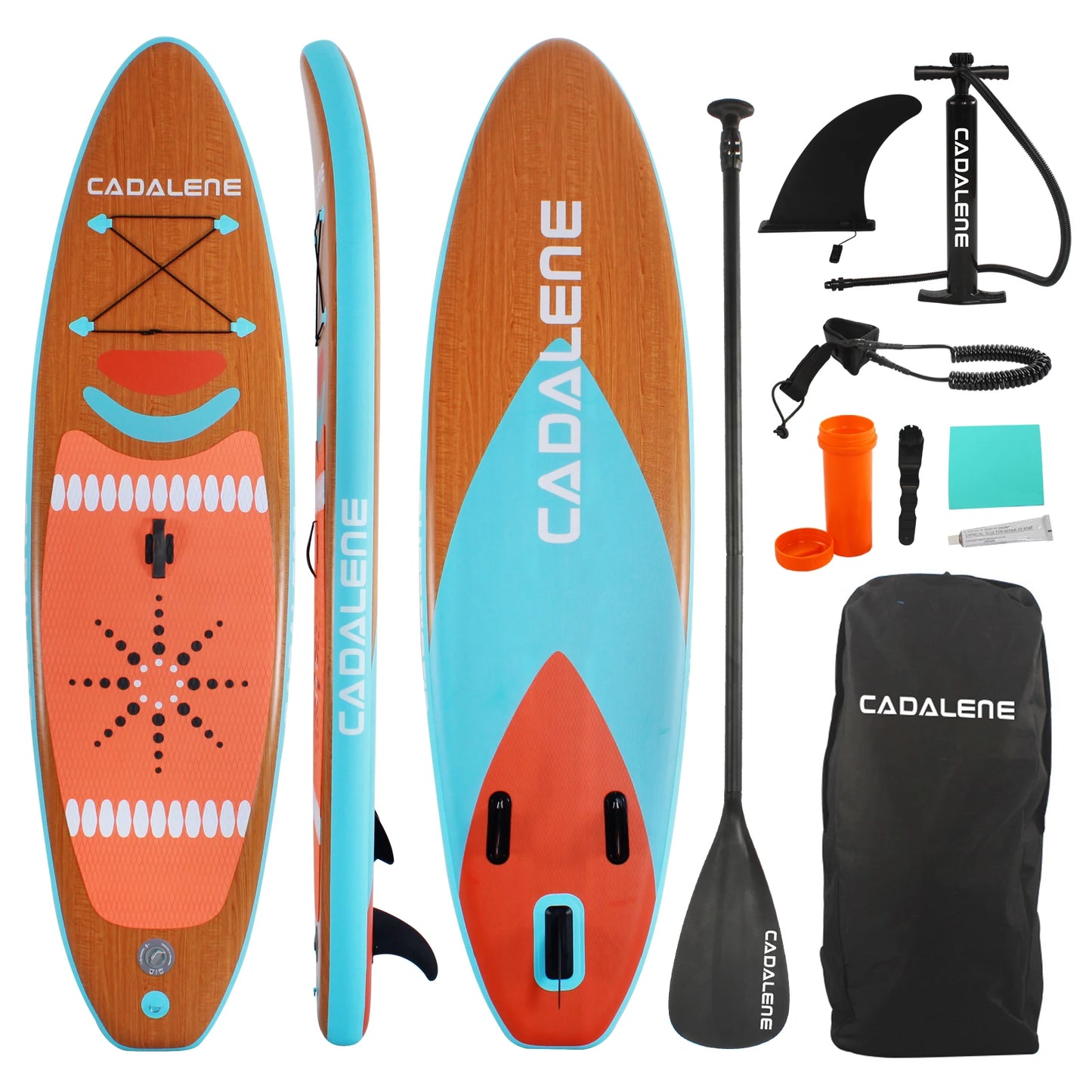 10' Inflatable Stand Up Paddle Board, Premium SUP Accessories, Non-Slip Comfort Deck,Youth & Adult
