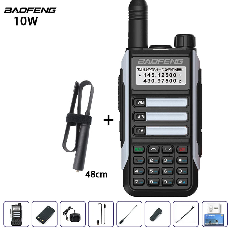 Waterproof Walkie Talkie Dual Band High Power Radio Dual Band Vhf Uhf CB Ham Radio Long Range