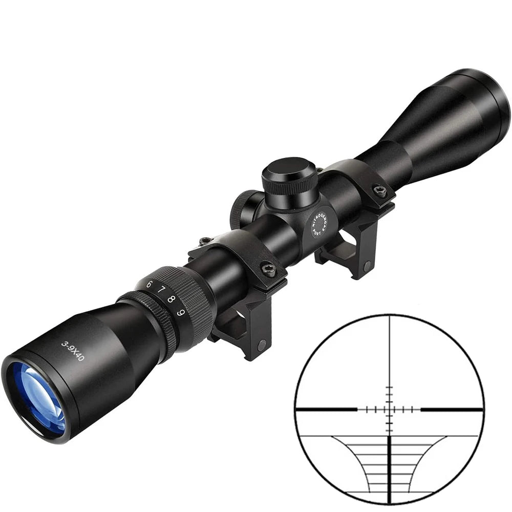 3-9X40 Hunting Deer Air Rifle Scope Wire Rangefinder Reticle Crossbow Mil Dot Reticle Optical Sights