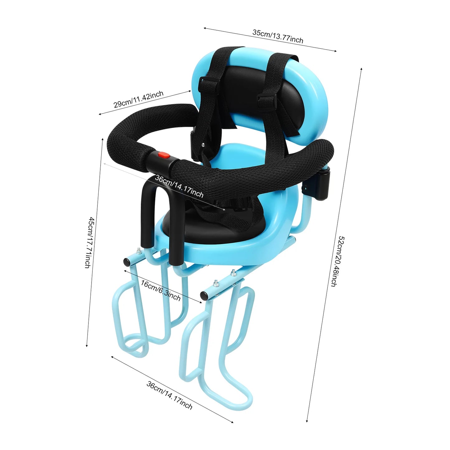 Safe  Rear-Seat Cushion Child , Kids Seats, Safety Belt Attachment to Bike ,kids 6 Months -6 Years