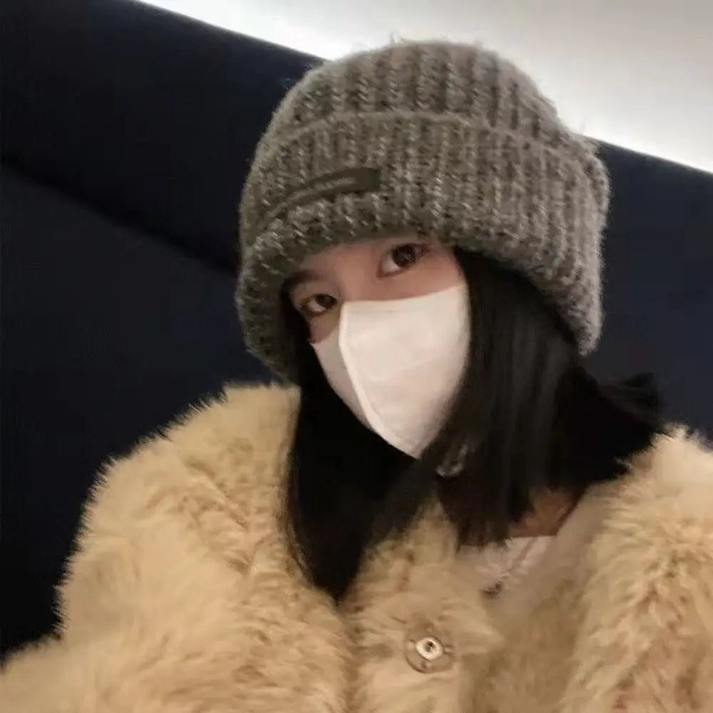 Fashion Winter Warm Hats Women Casual Knitted Bonnet Caps Men Hats Solid Color Hip Hop Unisex