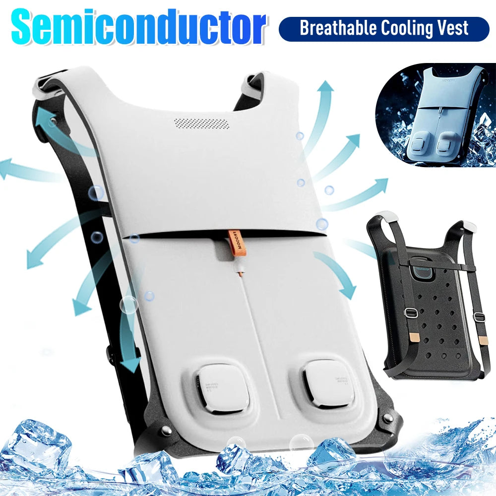 Summer Cooling Vest Semiconductor Refrigerationr Outdoor Work Circulating Ice Clothes Waterproof
