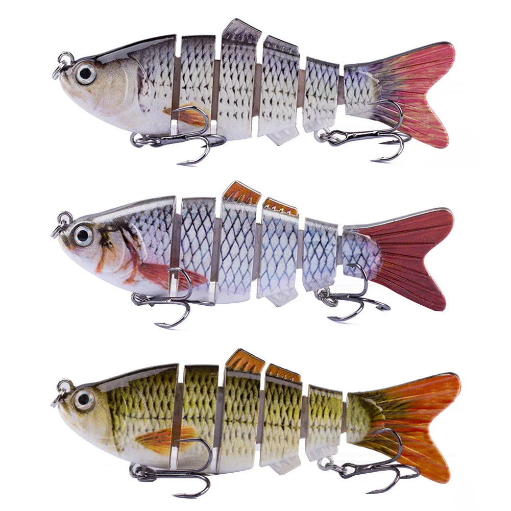 10cm/16.5g Robotic Lure,Treble Hooks Lifelike Slow Sinking Bait Bionic Swimming Bait Fresh/Salt