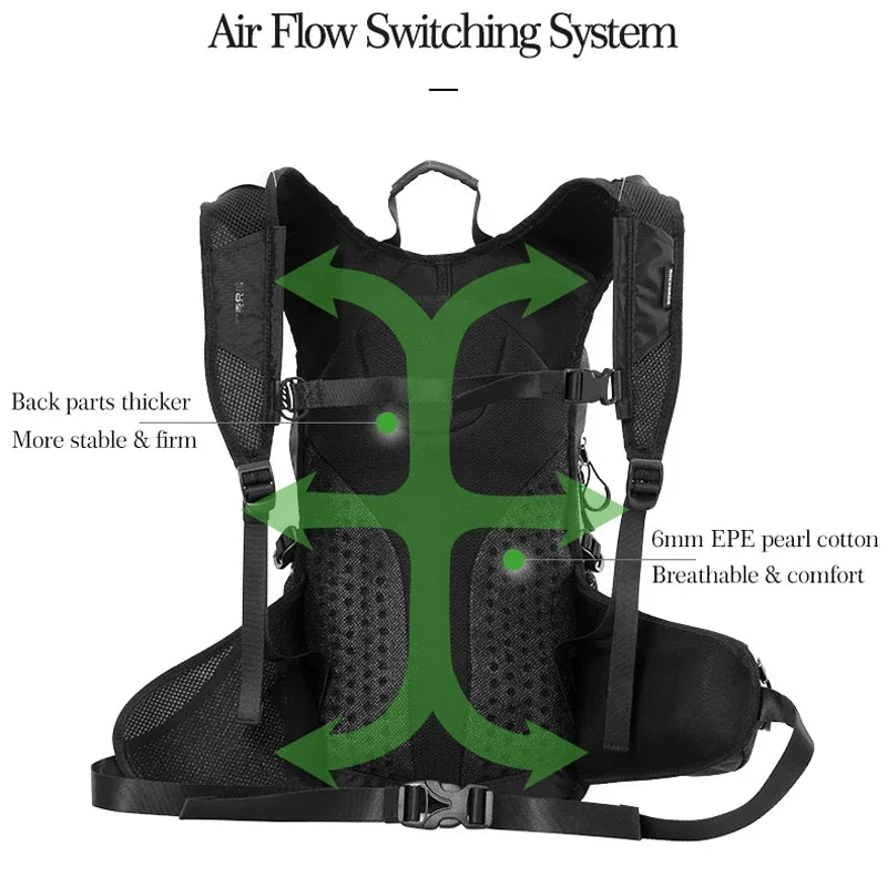 ROCKBROS Hiking Bags Cycling Backpack,Rainproof Camping,Traveling Breathable High Capacity