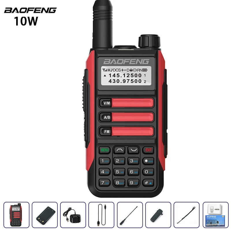 Waterproof Walkie Talkie Dual Band High Power Radio Dual Band Vhf Uhf CB Ham Radio Long Range