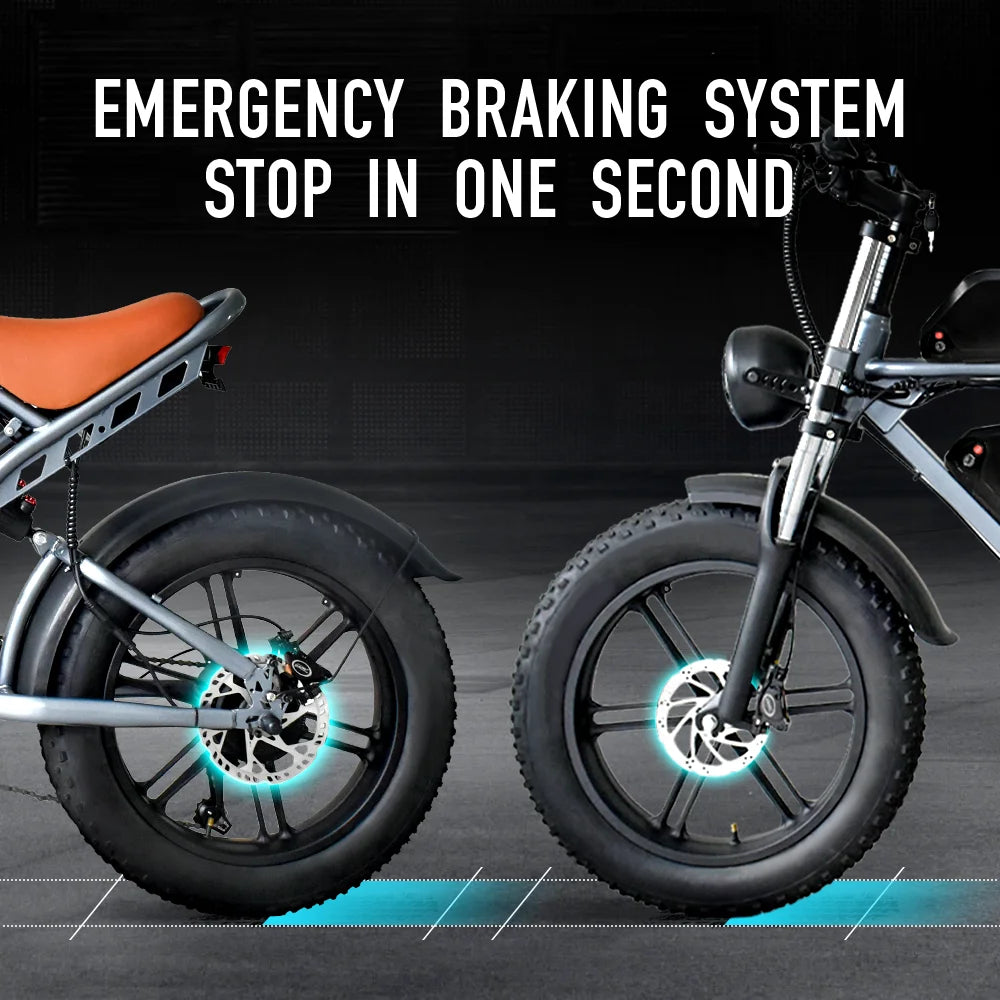 QS7 Max Electric Bicycle 2000W Brushless Motors MTB 48V 35AH Lithium Battery Speed 50Km/h Off Road
