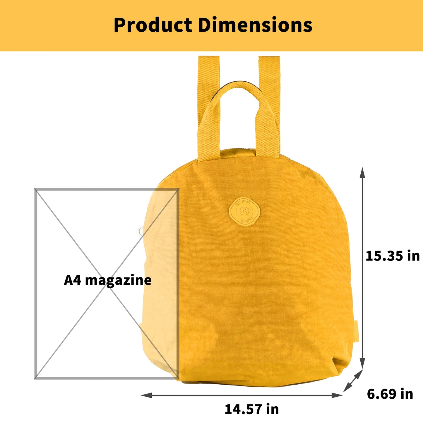 Y2K Women's Backpack Lightweight Large Capacity Waterproof Casual Round Shoulder Tote