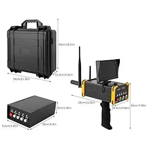 Metals Detector,Screen, Handheld 360° Auto Rotation Detection, 3248ft Range & 3.3-52.5 ft Depth Meta