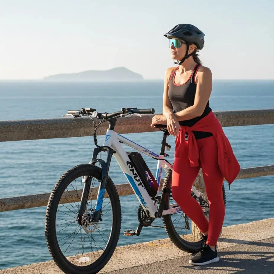 26" E- Bike Mountain Bike With 1000w Peak Motor Electric Dirt Bike With Great Climbing Ability