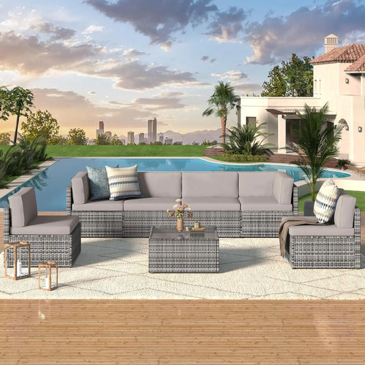 Outdoor Sectional Furniture Chair Set