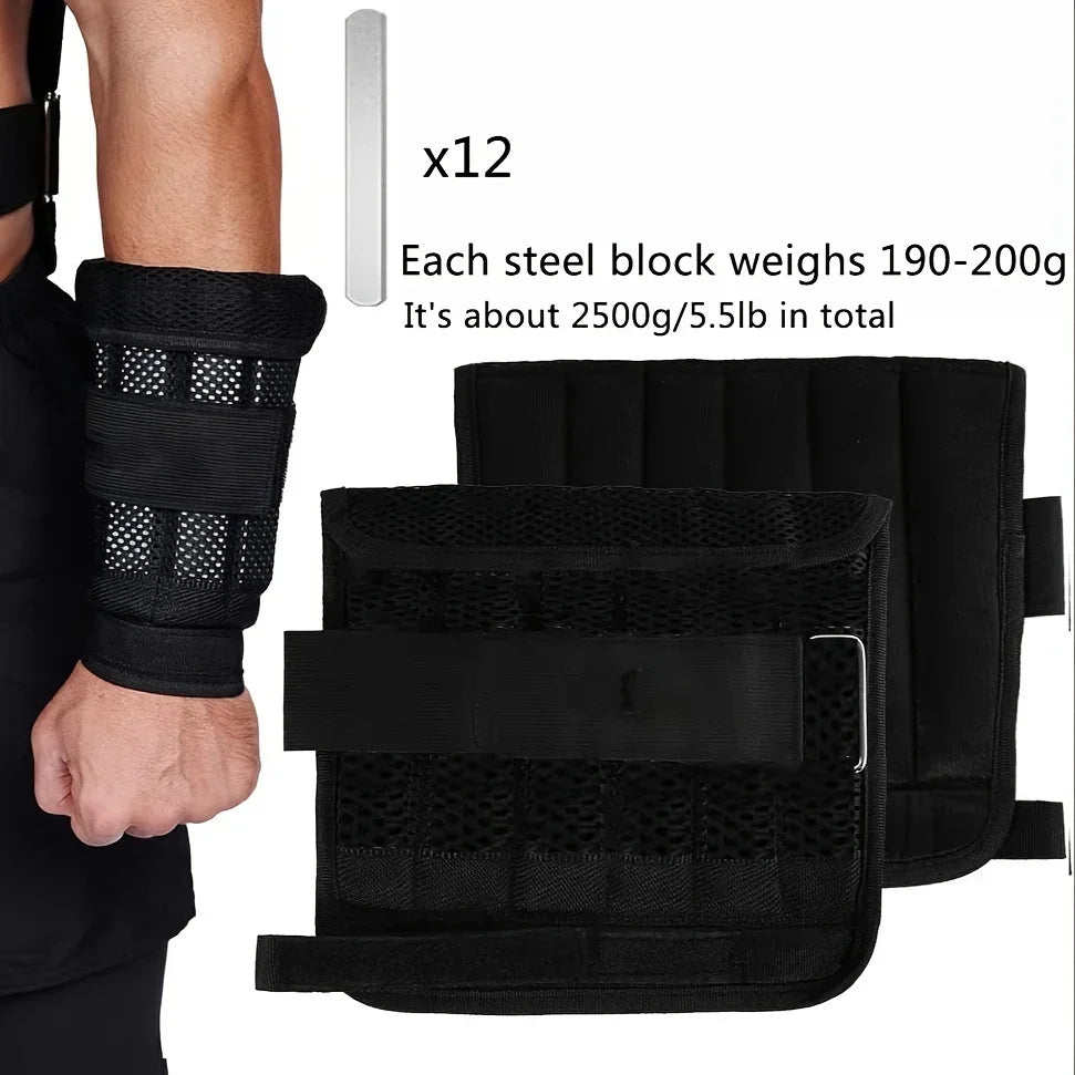 Adjustable Weight Vest, Ankle Weights, Wrist Weights, Running Weights Strength Training Equipment
