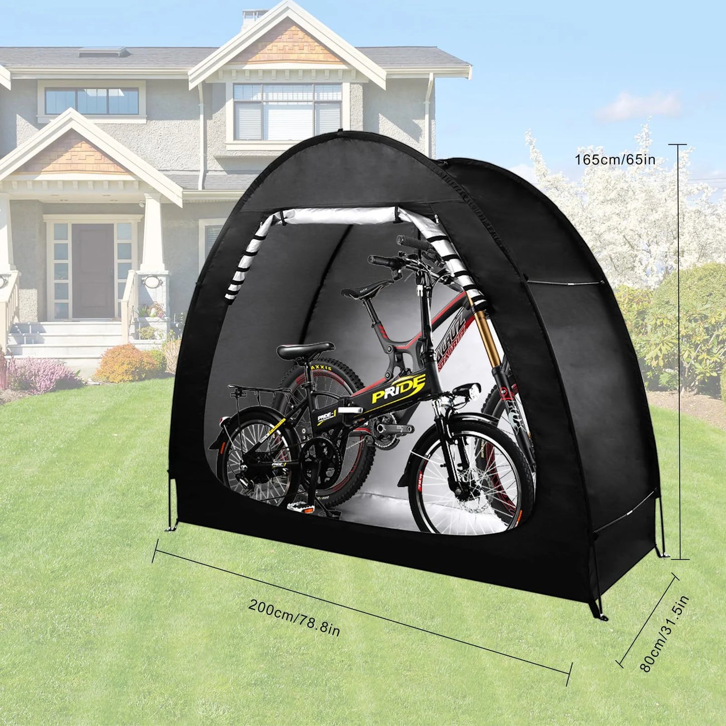 Outdoor Storage Bicycle Shelds,Foldable Portable, Waterproof Foldable Bicycle Protective Gear