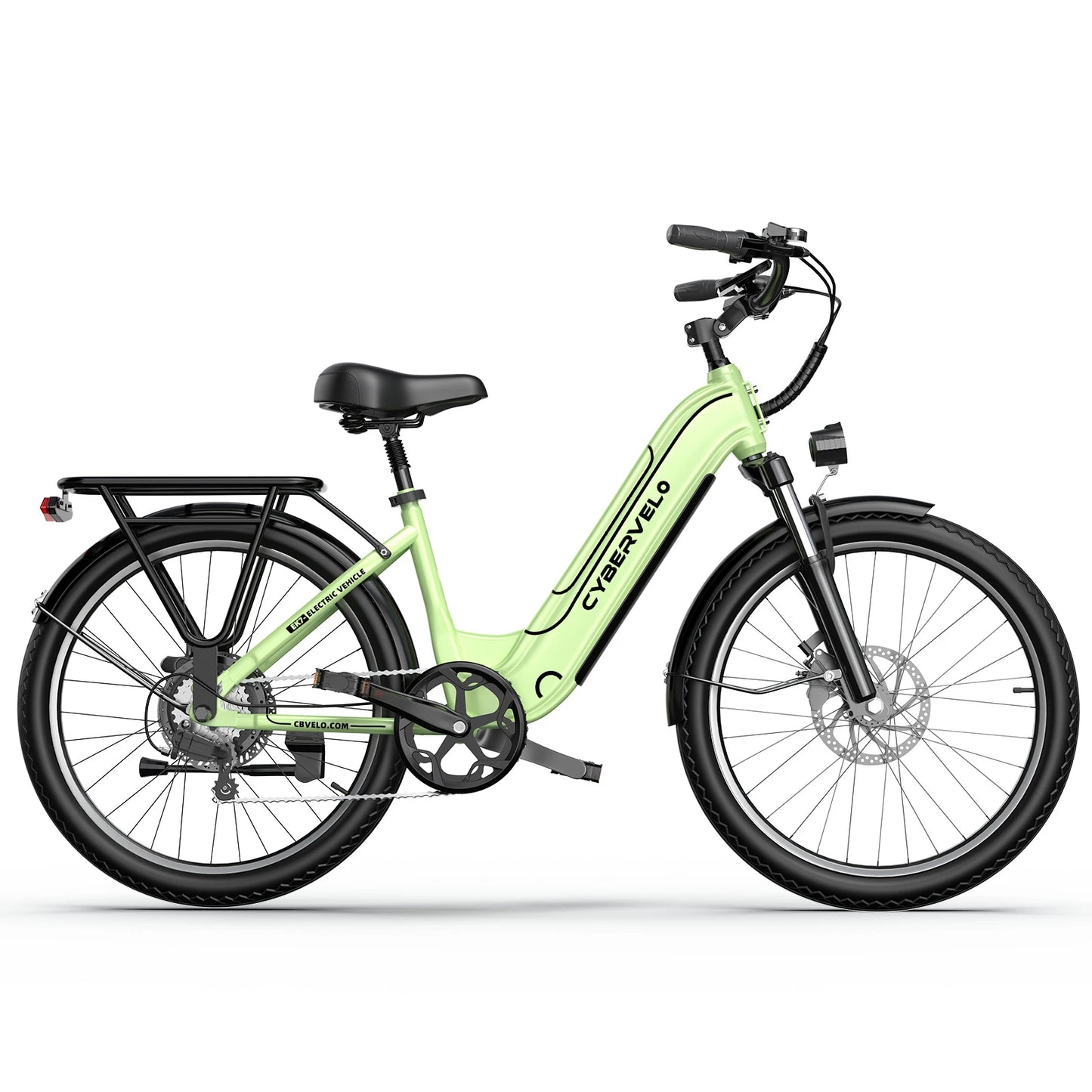 26" Electric E Bike with 7-Speed,1000 Peak, Adults,up 80 Miles Removable Battery