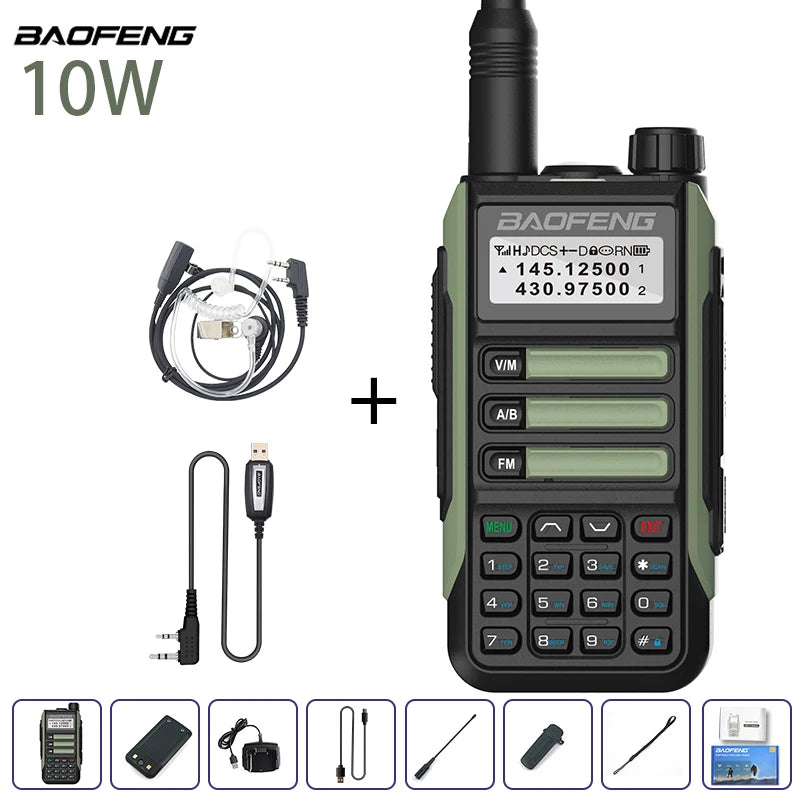 Waterproof Walkie Talkie Dual Band High Power Radio Dual Band Vhf Uhf CB Ham Radio Long Range