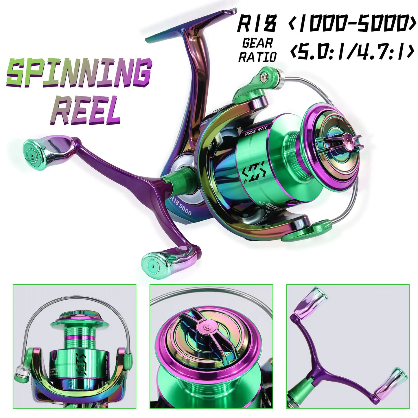 Spinning Fishing Reel 1000-4000 Metal Spool Saltwater Max Drag 10kg Fishing Carp Reel Fishing Tools