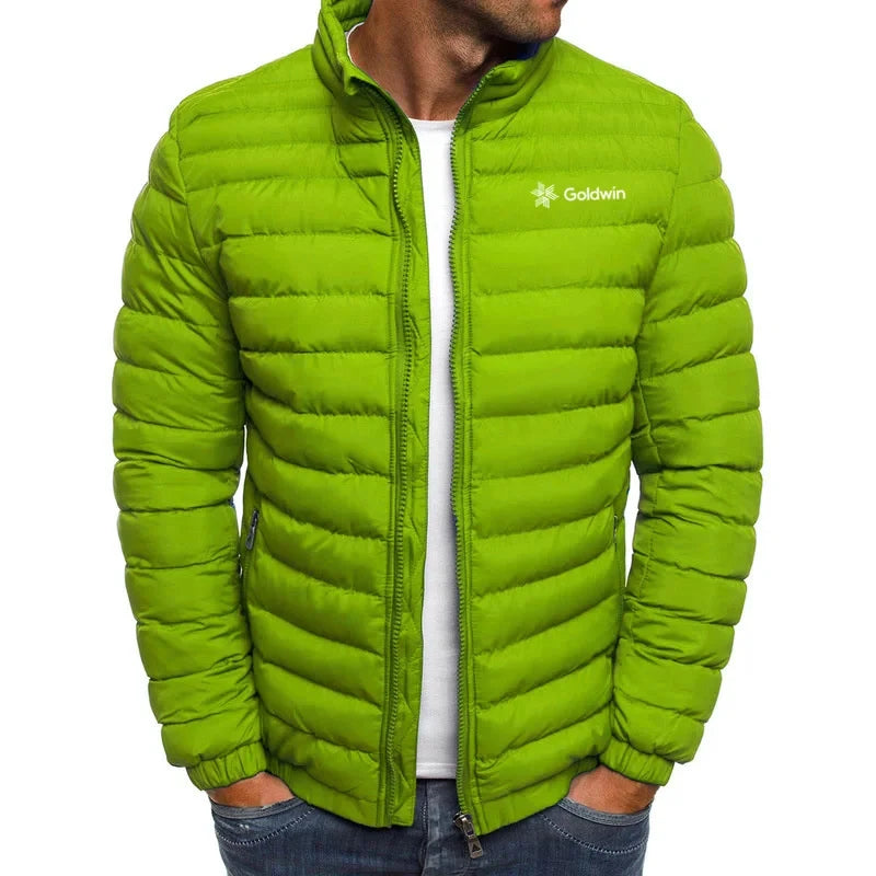 High end autumn/winter men's outdoor leisure sports fashion street style hooded warm zippered jacket