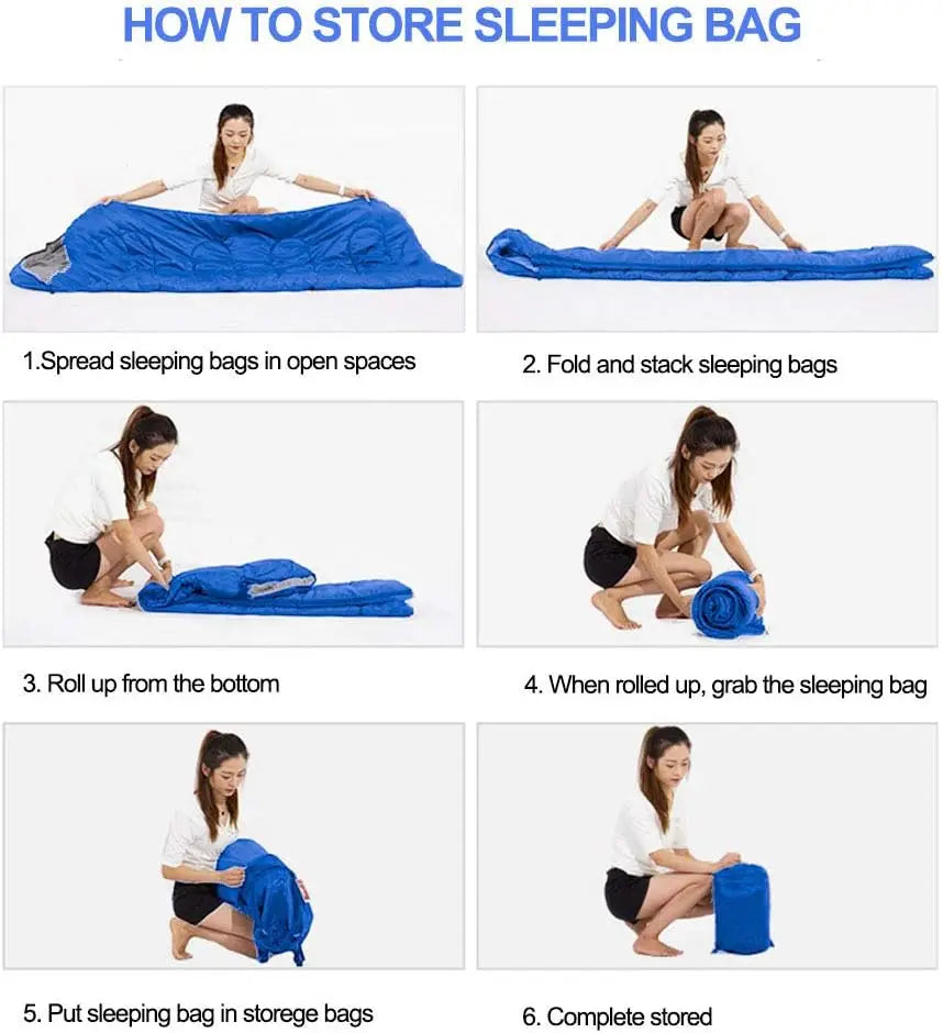 Envelope with Cap Sleeping Bag, Spring-Autumn Outdoor  Single Sleeping Bag 210*75CM 5-20 Degree