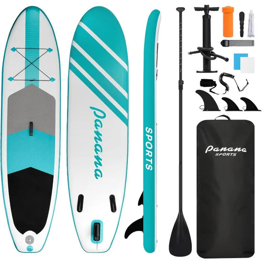 Inflatable Stand Up Paddle Board Ultra-Light 10' × 30" × 6" with Premium SUP adustable Paddle Hand