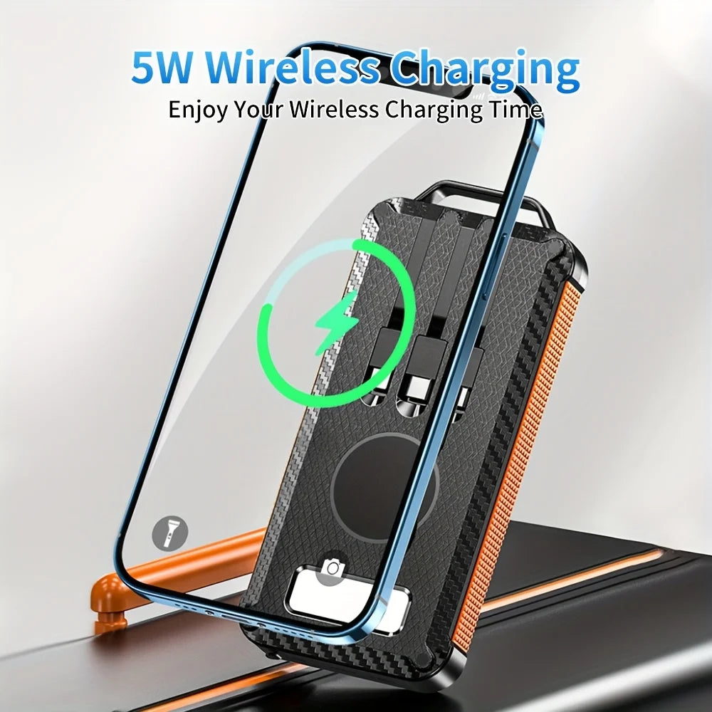 10000mAh power bank portable,solar power,Bring your own charging cable and a lighting lamp