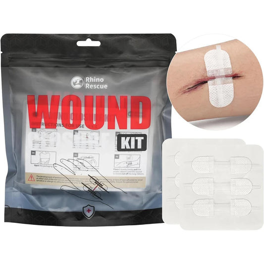 RESCUE Zip Stitch 6pcs ,Wound Dresssings, Wound Closure Strips, Zipstitch Laceration Closure Kit