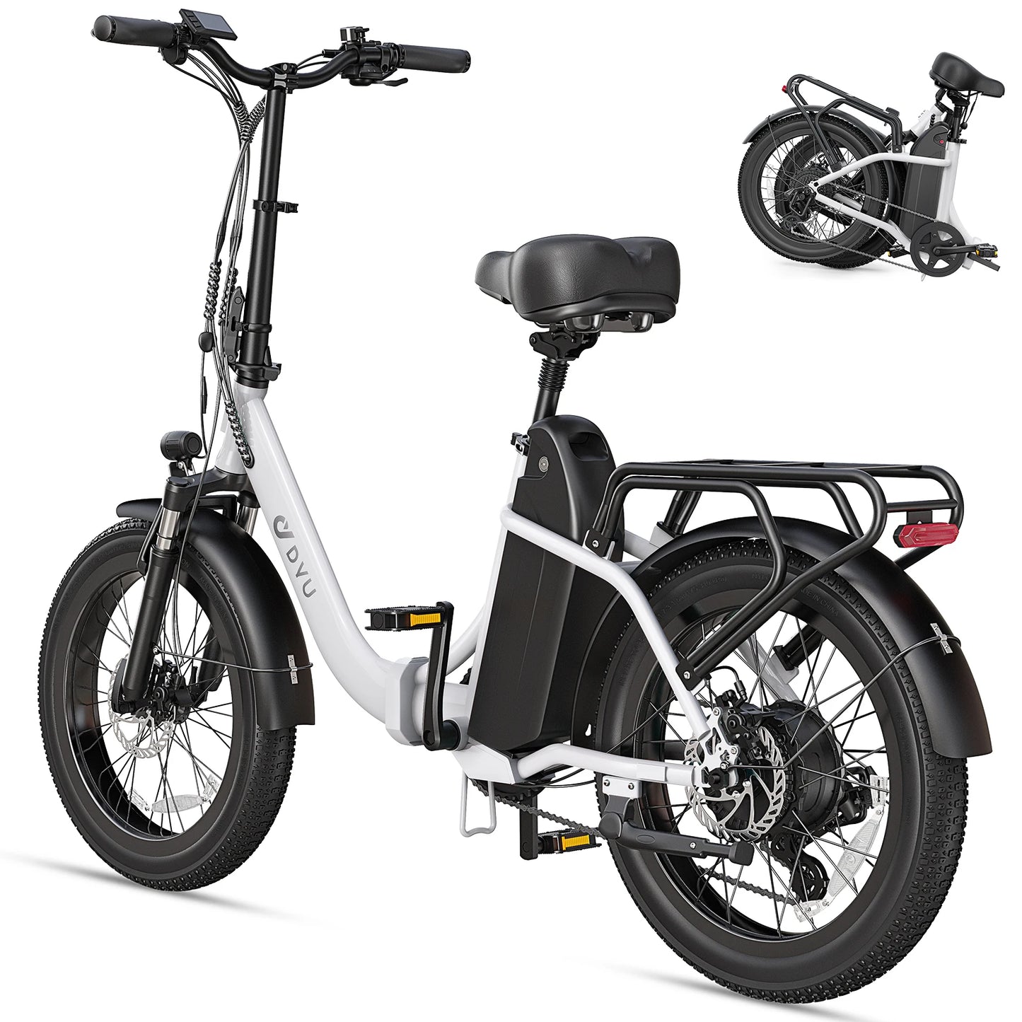 E-Bicycle Peak 1000W Motor 48V15.6AH Lithium Battery Hdraulic Brake 20*3.0 Inch Fat Tire