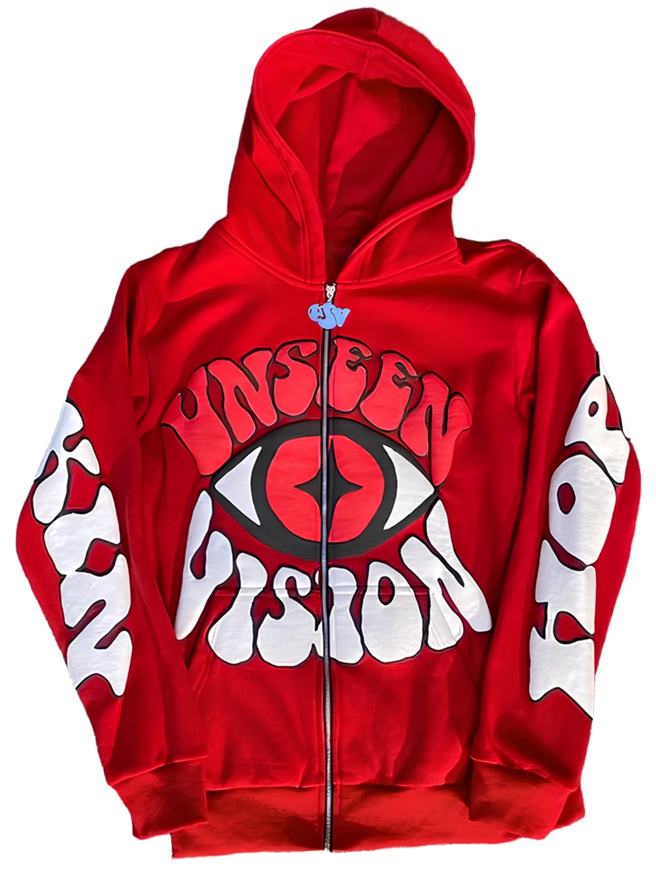 UNSEEN VISION Y2K Fall Jacket for Men,Eye Pattern Zip Up Hoodie Autumn/Winter Fashion Jacket Unisex