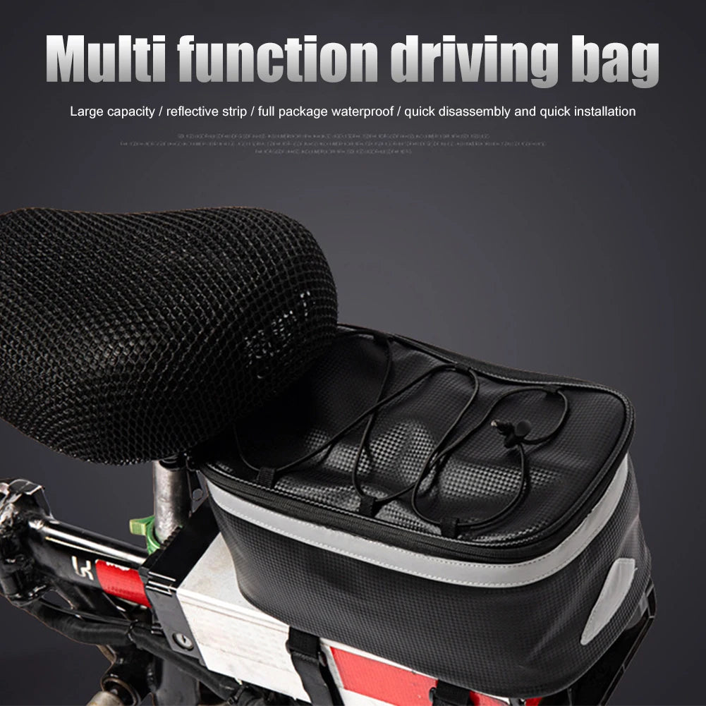 Bike Backseat Trunk Storage Bag Large, Anti-splashing Waterproof, Rack Bags Multi-function