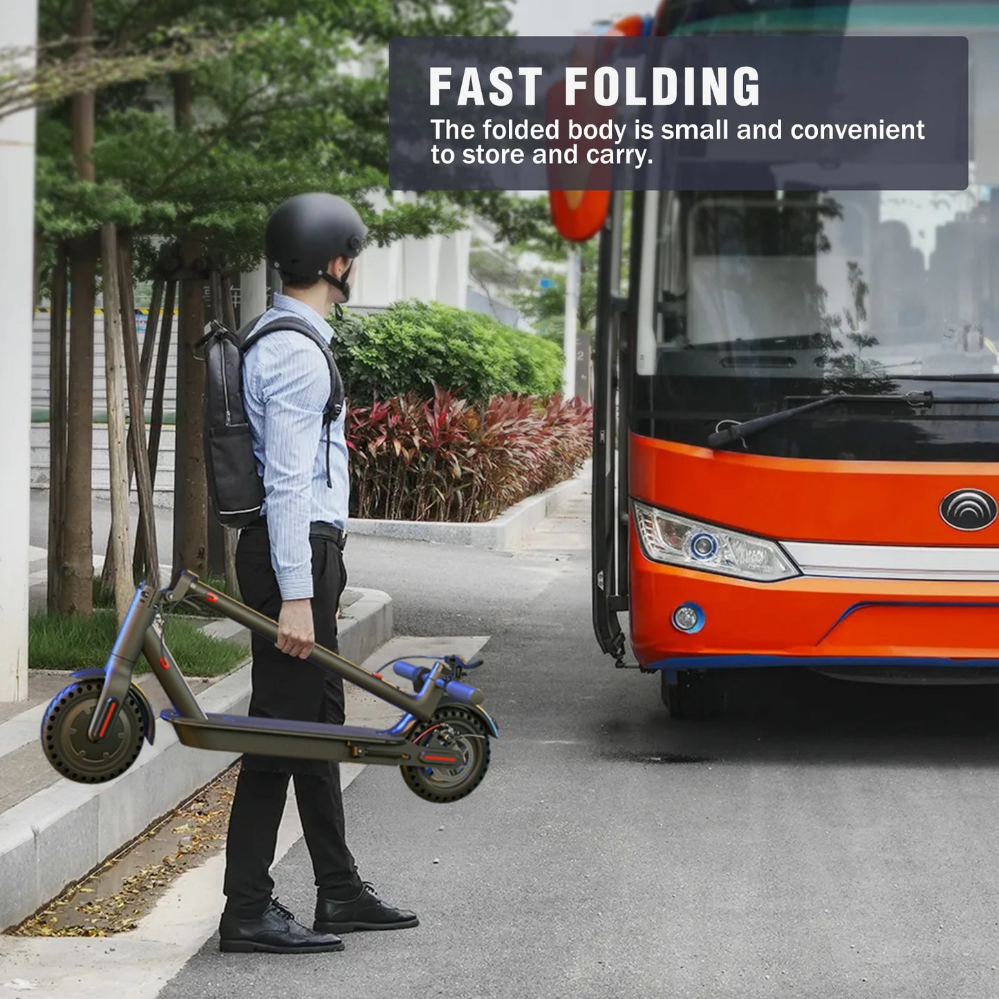 350W Foldable Electric Scooter Adults Teens,Explosion-proof Tires,Dual Brake System,Lightweight