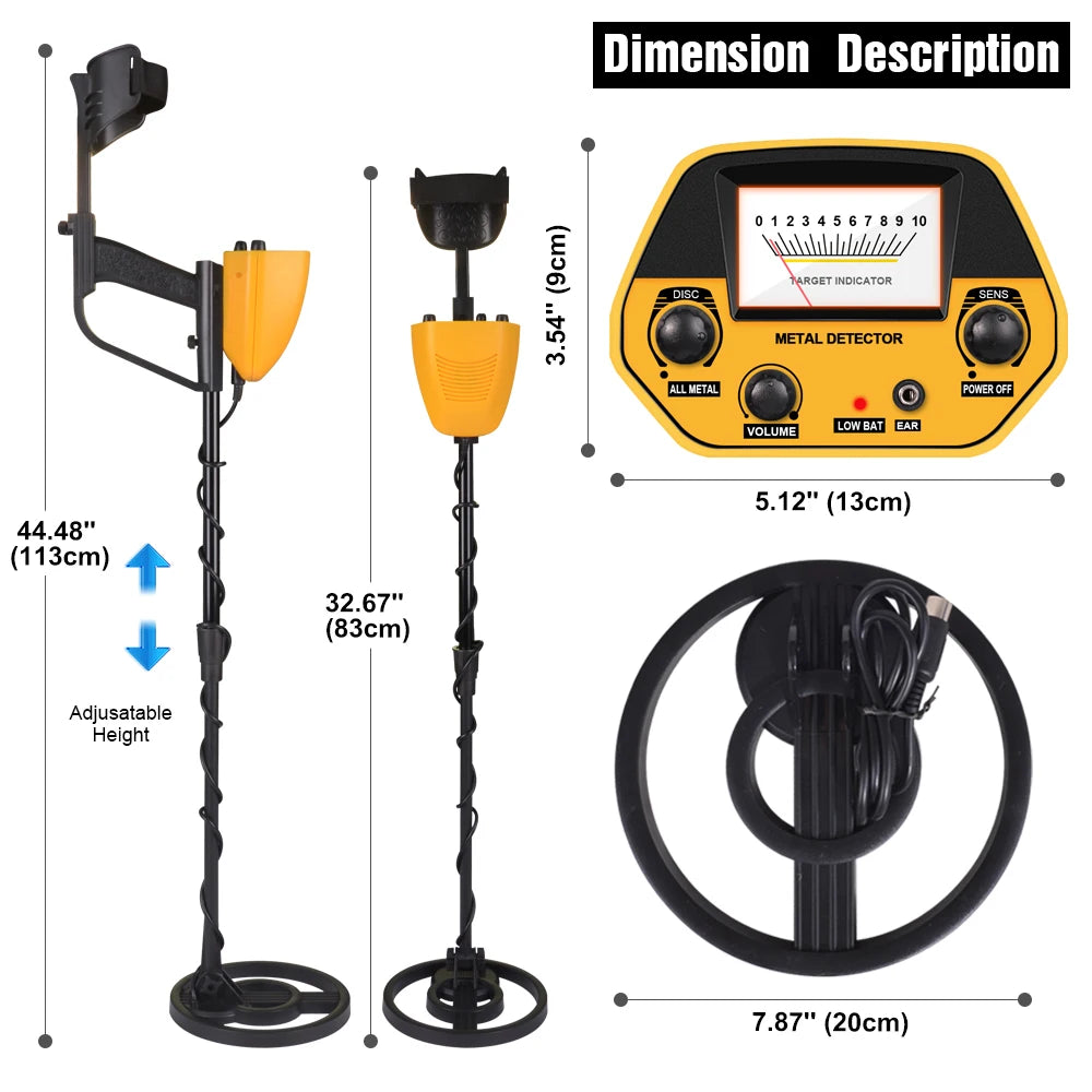 MD-5090 Metal Detector Gold Digger Treasure Hunter High Accuracy Underground Gold Coins Jewelry