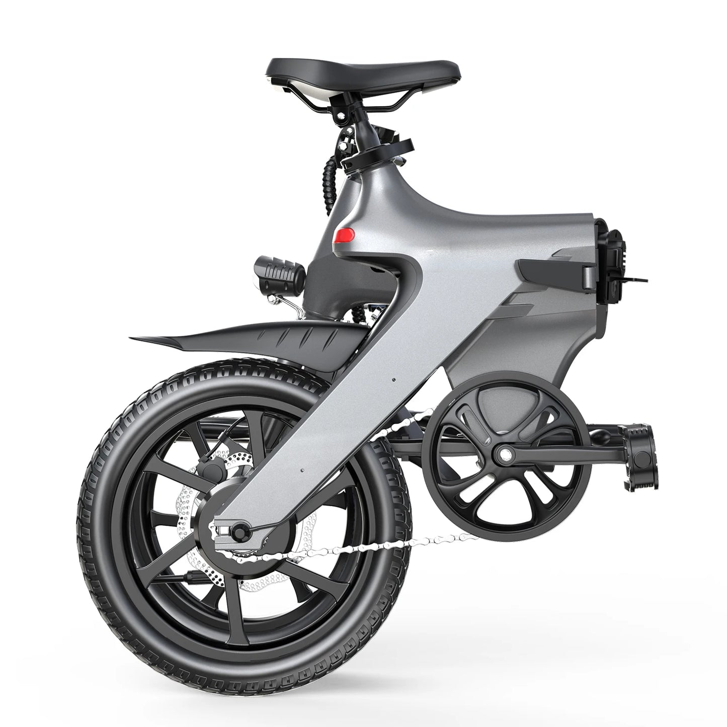 Cybervelo 500W Peak Motor, Foldable E-Bike,City 20MPH Ultra light weight Long Range Commuter