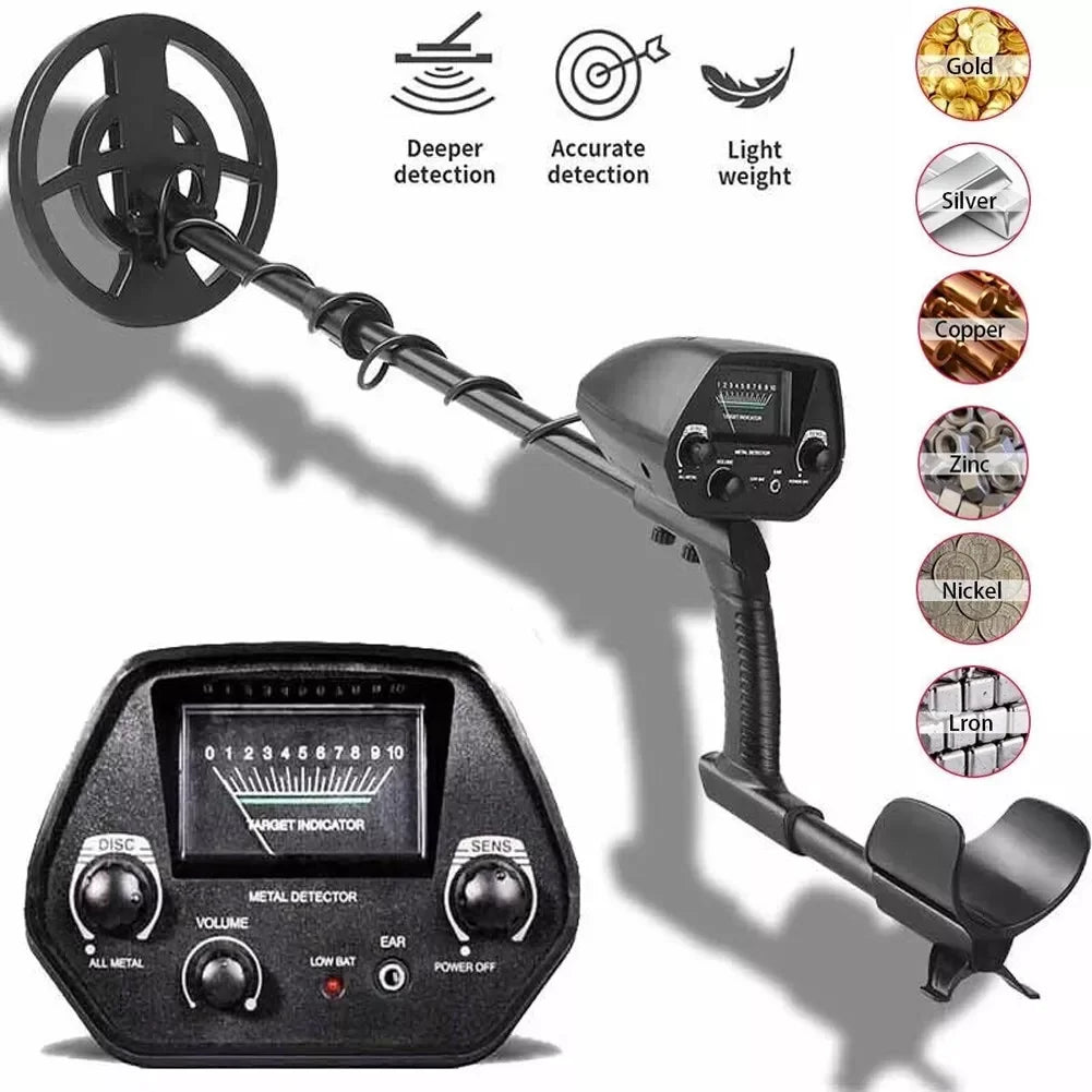 LCD High Accuracy Professional Metal Detectors Waterproof Detect gold & metals