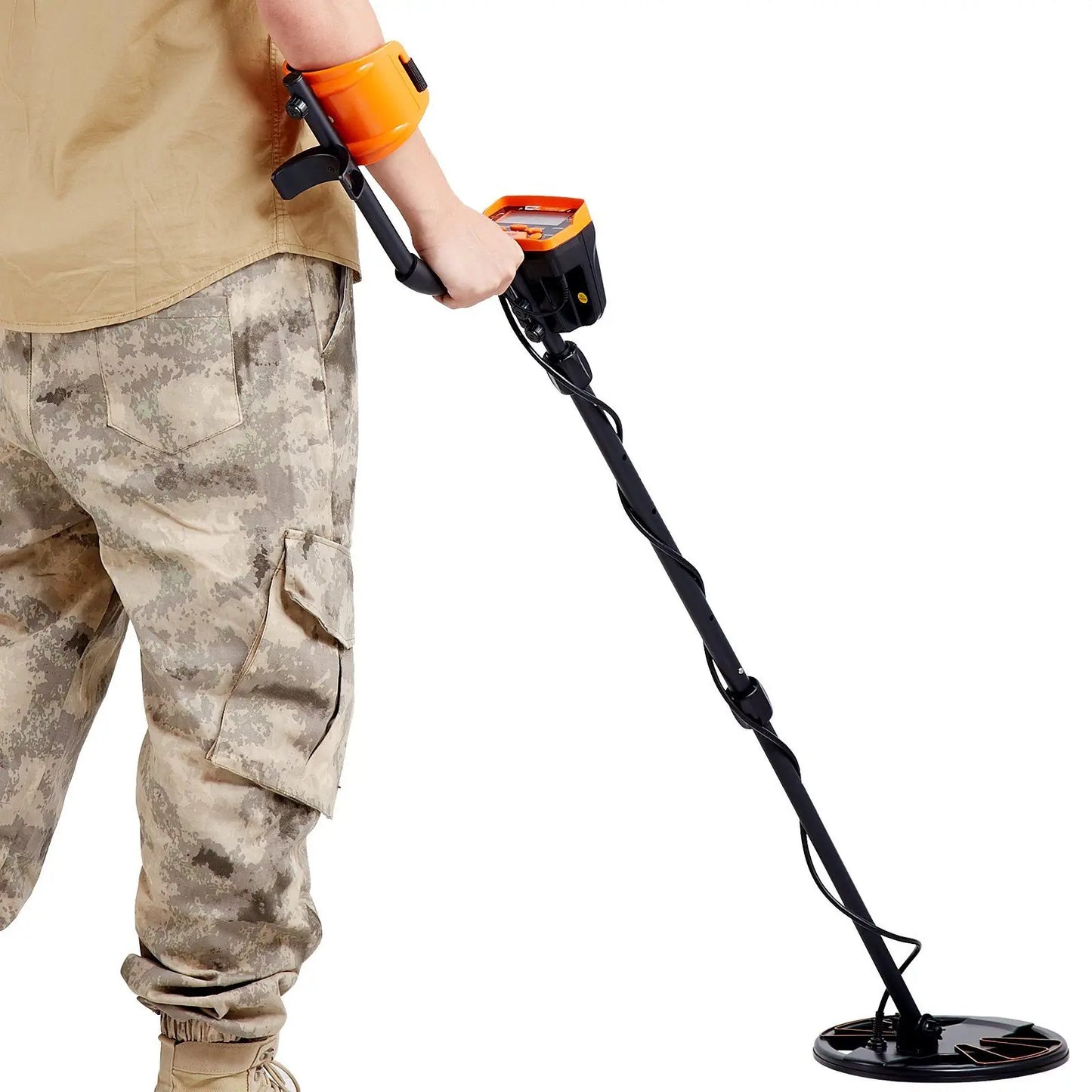"10" metal detector – 7 modes, 10" depth, waterproof. For adults/kids."