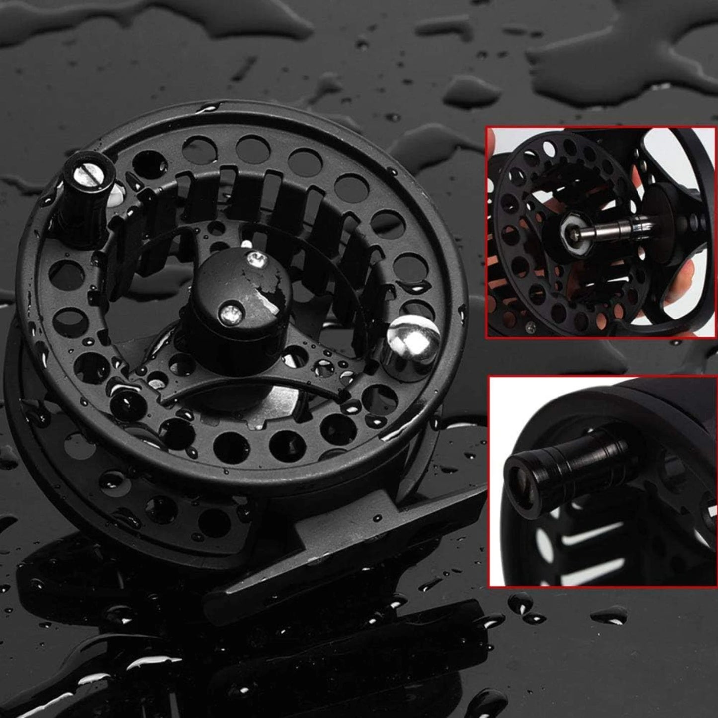 Durable High-Quality Blue, Red, Black, Silver Aluminum Alloy Fly Fishing Reel