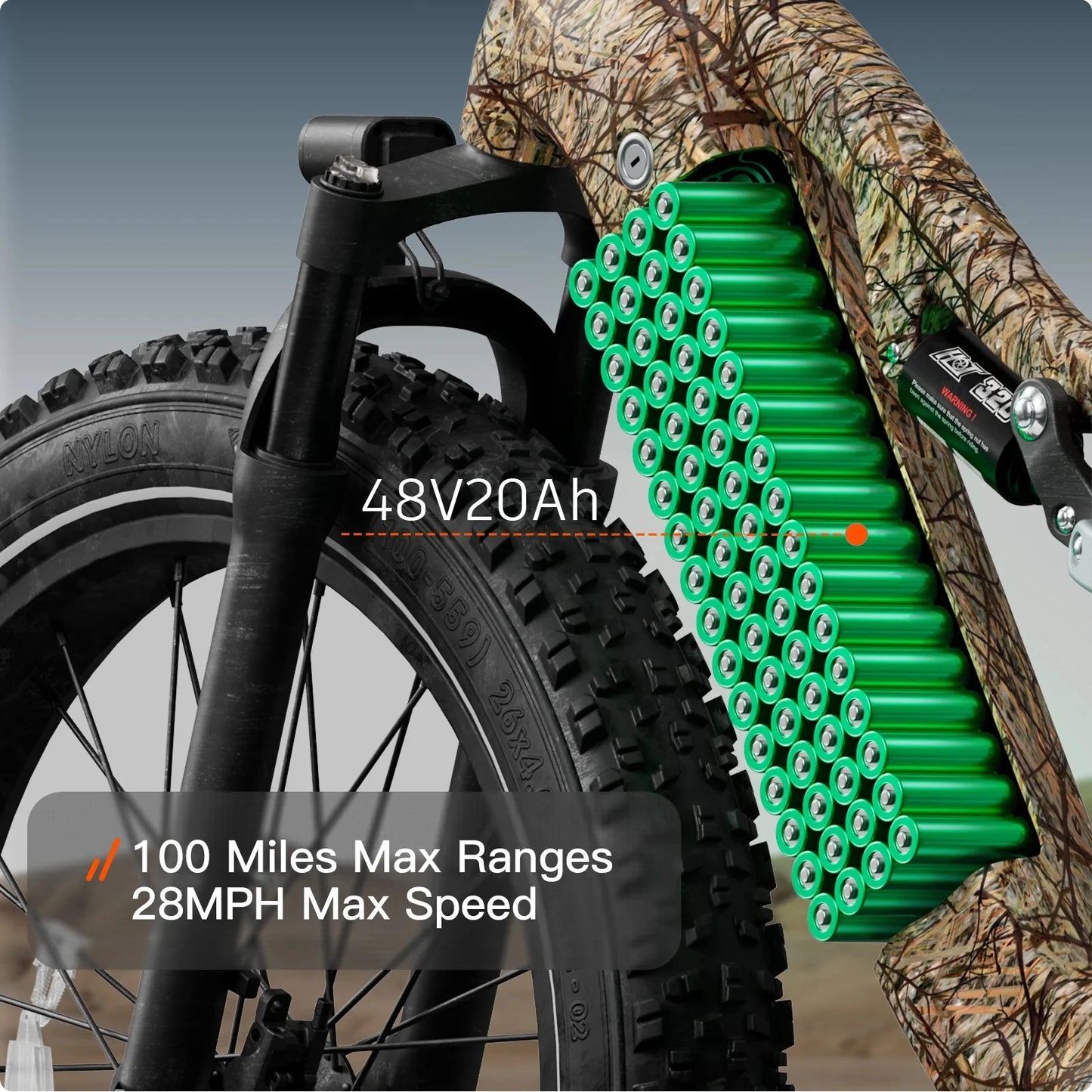 PUCKIPUPPY Lab-pro E-Bike 26" Fat Tire Full Suspension Mountain1350W 48V 20AH Ebike 2-Yr Warranty