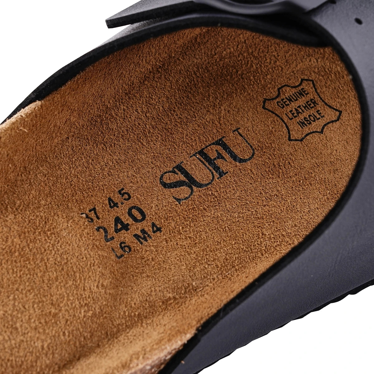 Leather Birkenstocks Cork Flip-flops, women  Muller Slippers Fashion Casual Beach Sandals
