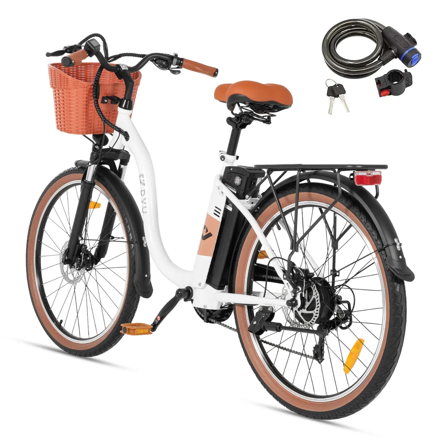 C6pro E-Bicycle Peak 500W Motor 36V15.6AH Lithium Battery Electric Bike  26 Inch city E-bike