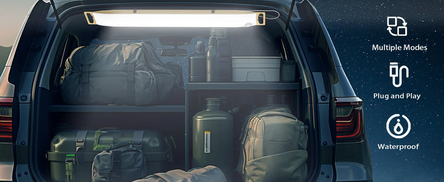 Rechargeable Portable Camping Strong Light Waterproof 2000 mAh Tent Lamp Spotlight Repair Lighting