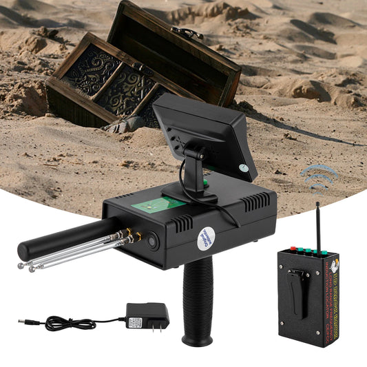 Metal Detector Long Range 3D Gold Silver Gem Metal detektor w/LED DisplaTreasure Hunter 0-1200M