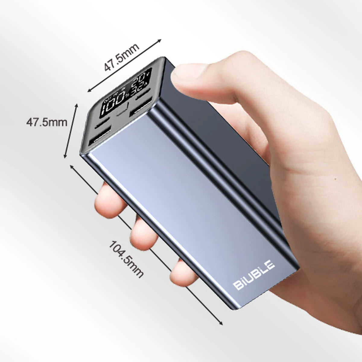 65W Mobile Power Bank 30000mAh Type-C Plug Fast Charging FCP SCP,Portable External Charge phones